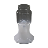 Lampe de table italienne en verre, Italie des années 1970.