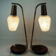 Paire de lampes de table scandinaves du milieu du siècle - Laiton