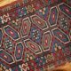 Handmade antique collectible Turkish Yastik rug 45cm x 91cm 1880s