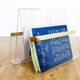 Plexiglas and brass magazine holder