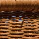 Vintage wicker and bamboo magazine rack