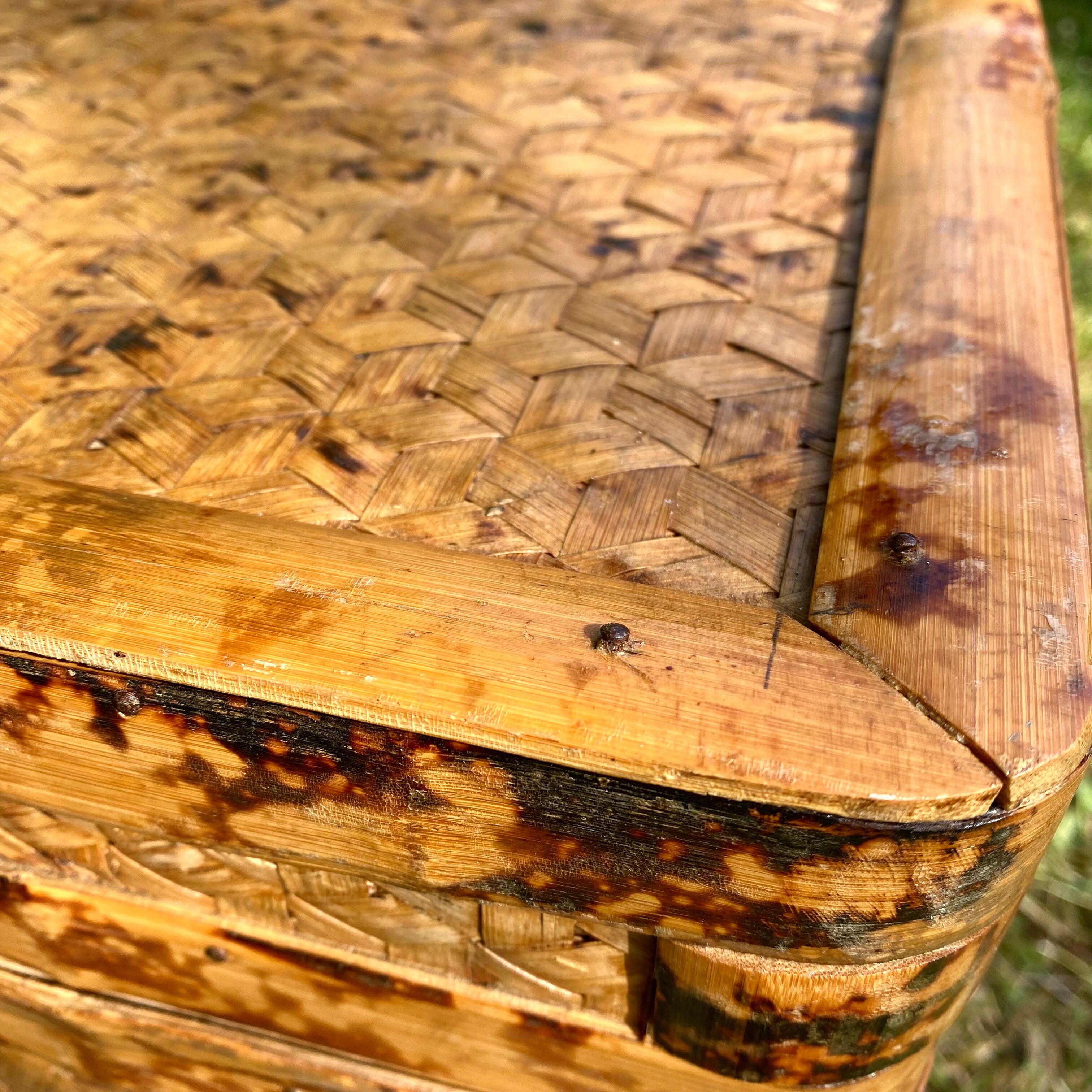 Vintage bamboo trunk