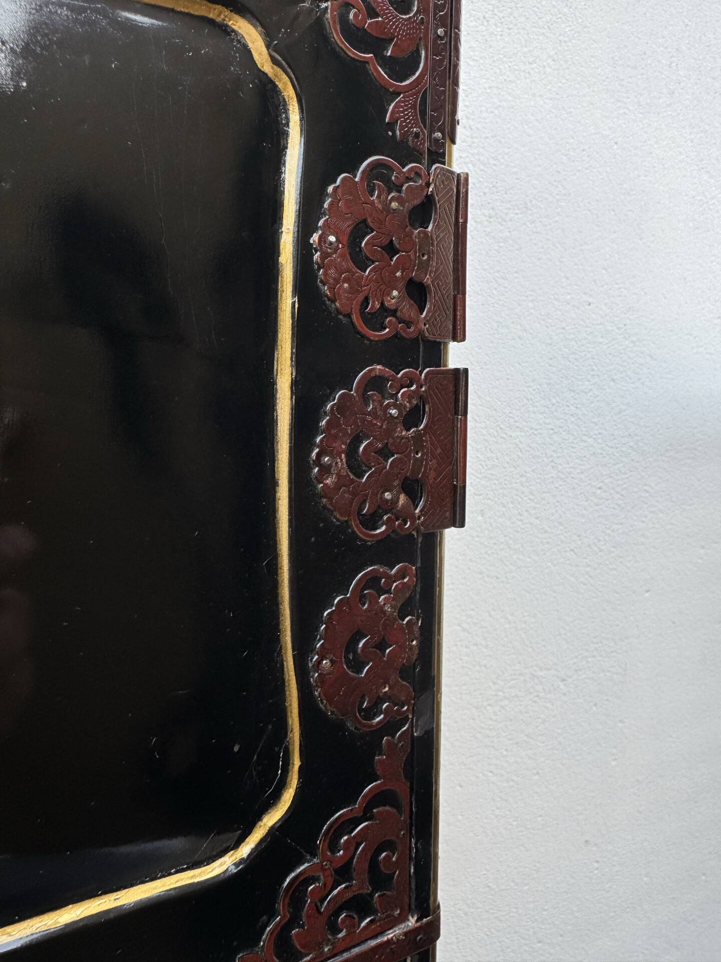 Japanese lacquered tansu from the early 20th century.