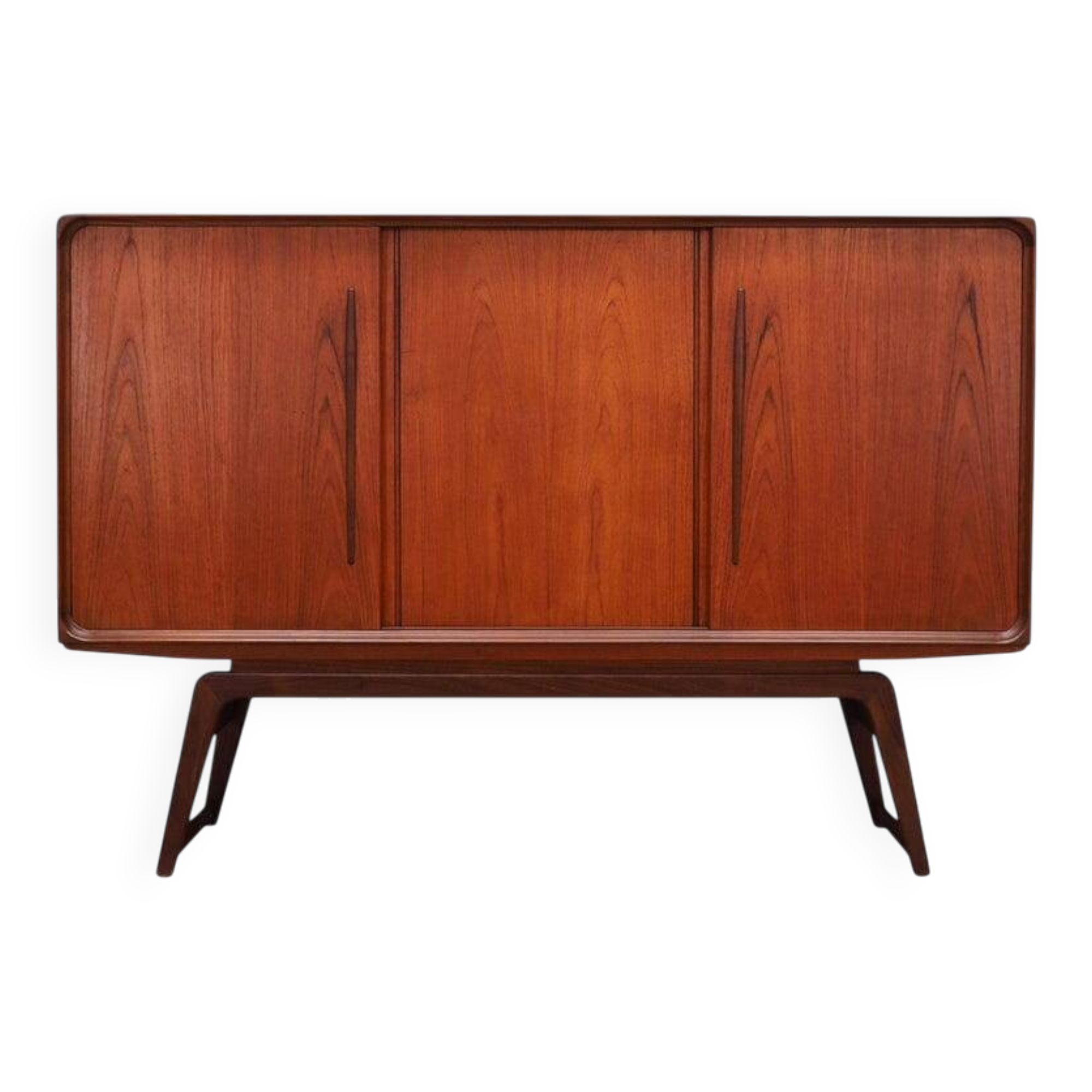Teak highboard, Danish design, 1960s, production: Denmark