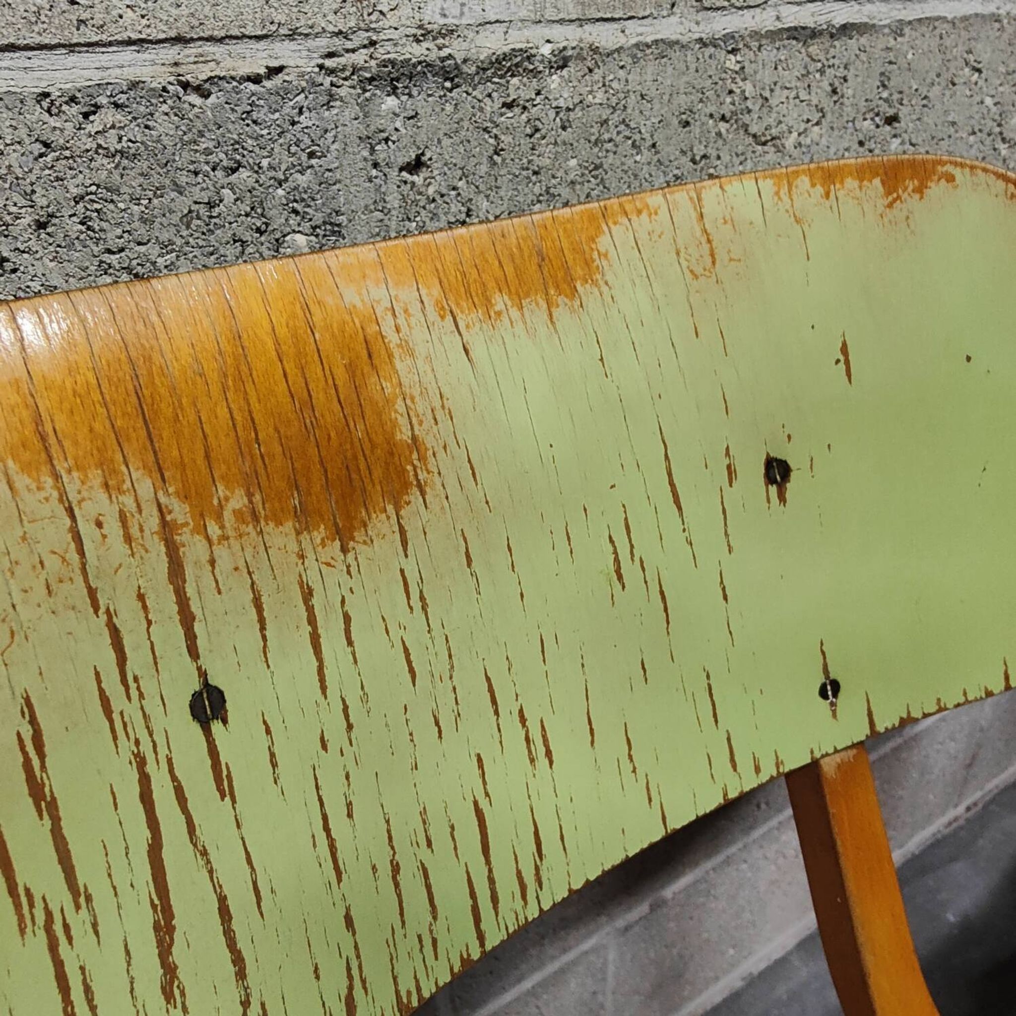 Set of 4 green wooden chairs Tatra Nabytok 1960