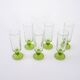 Set of six glasses, Italian design, 1970s, made in Italy