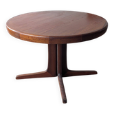 Round teak table with star base, 1960s, extendable.