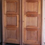 Pair of twin secretary cabinets