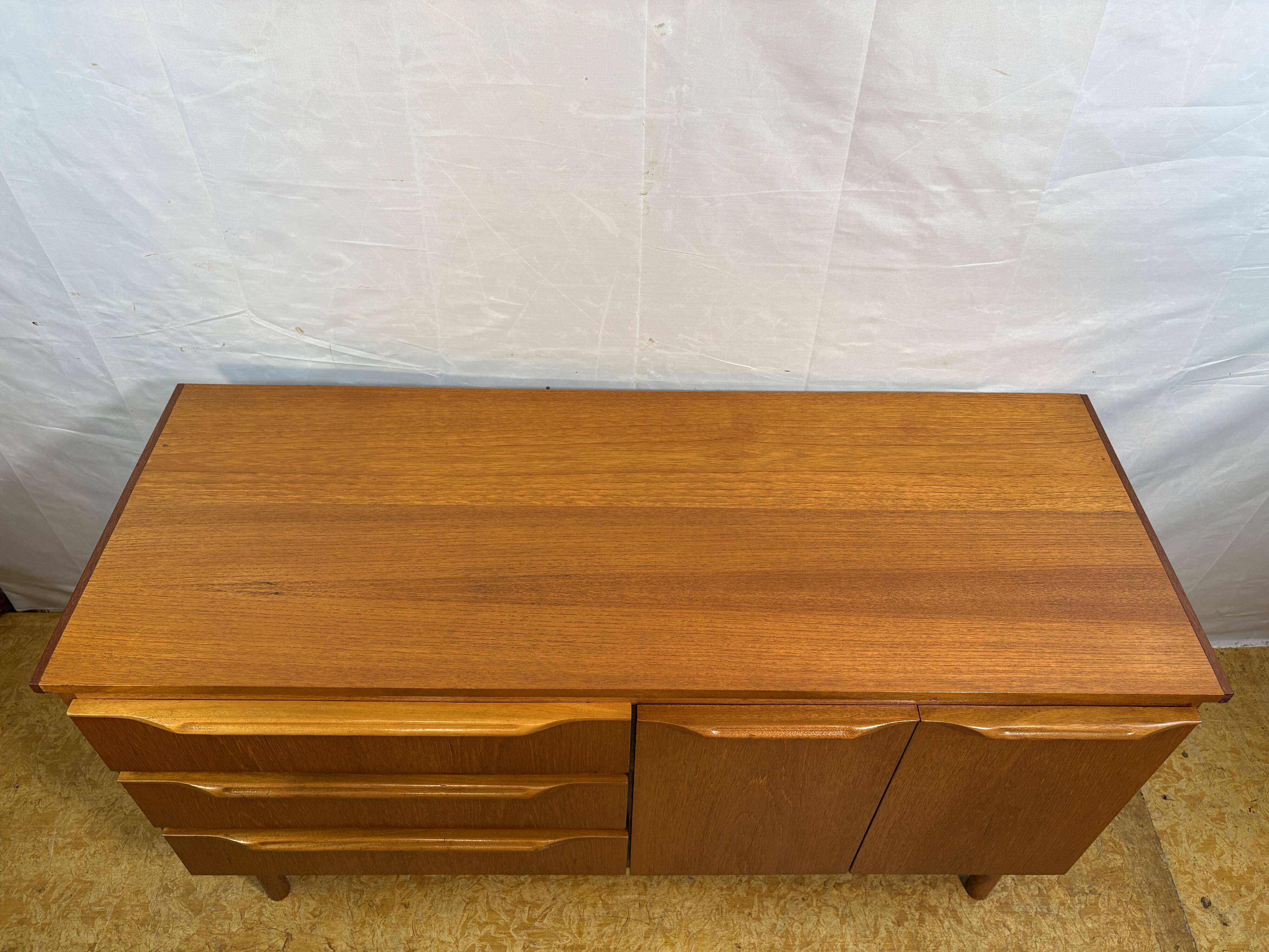 Mid Century Retro Vintage J.S. Sakol Teak Sideboard 1960Scandinavian Design