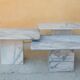 Series of 3 vintage marble coffee tables