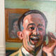 Oil portrait on cardboard