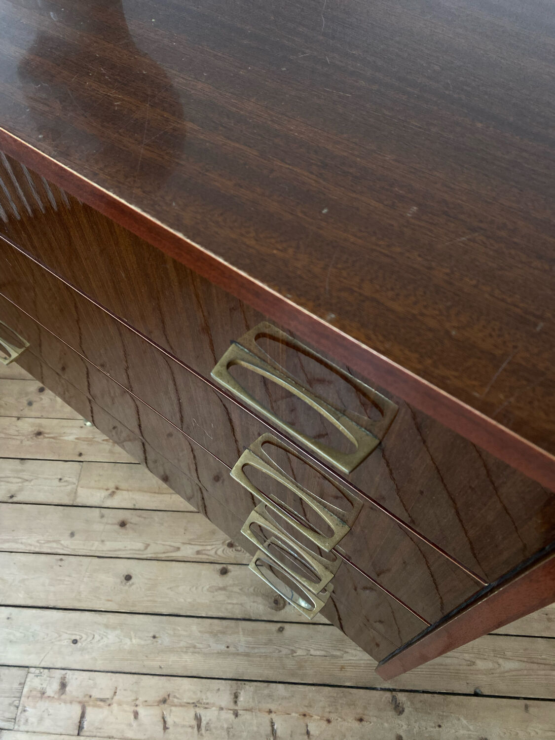 Commode vintage 4 tiroirs années 60