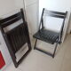 Paire chaises bois vintage