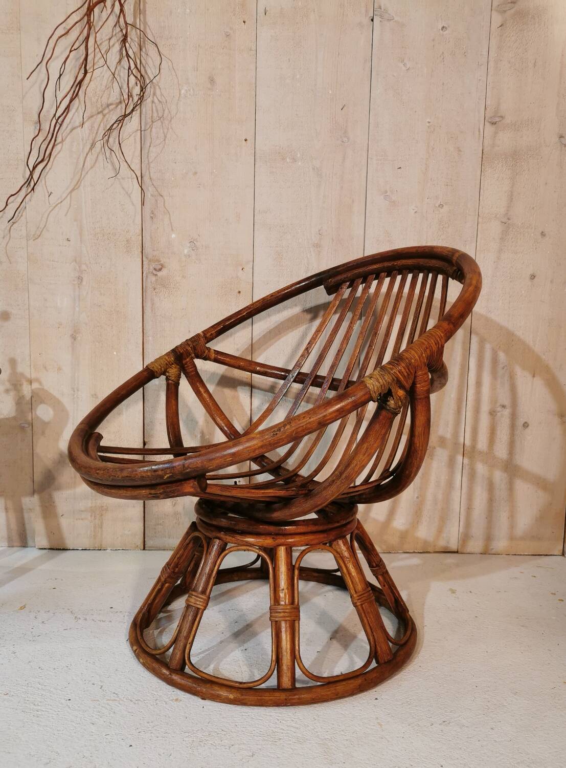 Rattan armchair