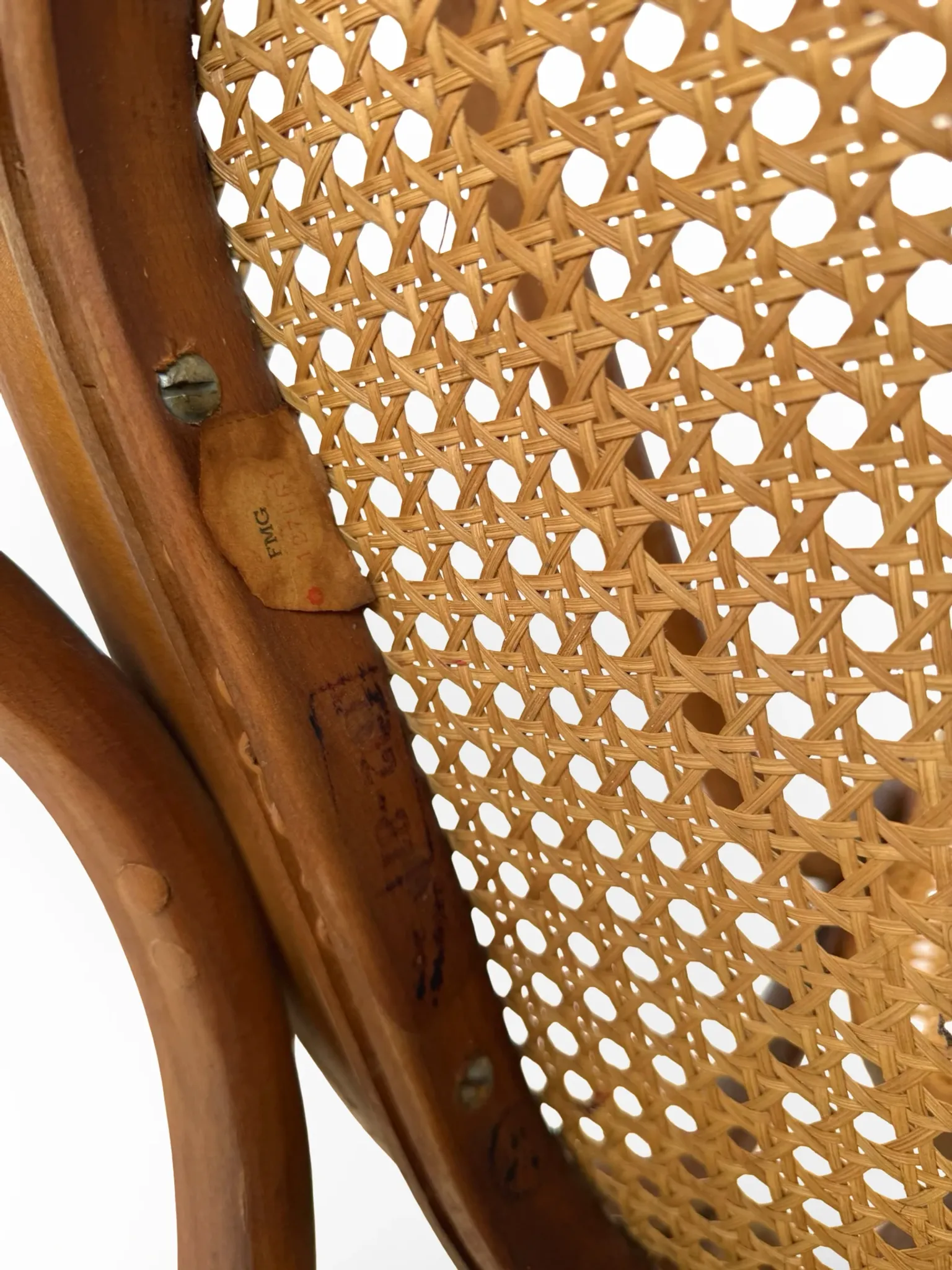 Vintage Bentwood Rocking Chair in the Thonet Tradition, by FMG, 1940s/