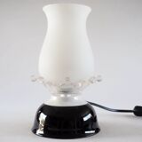 Ceramic and opaline lamp