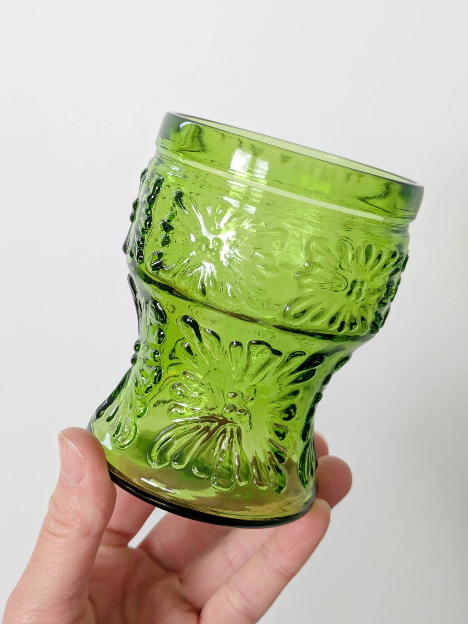 Set of 6 Bormioli tempered glass tumblers, Italy, 1970s
