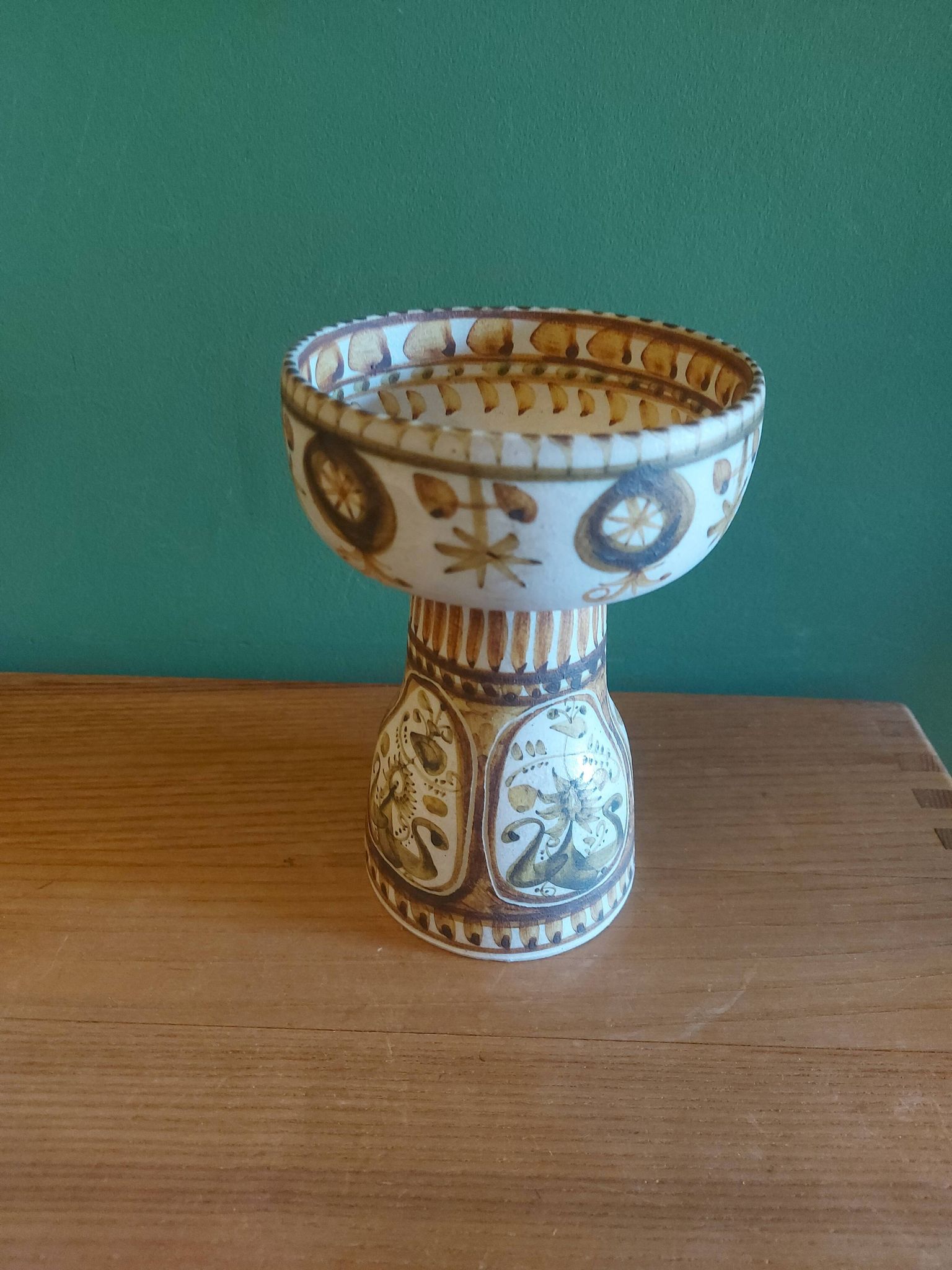 Vintage Keraluc ceramic candle holder