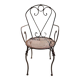 Handcrafted wrought iron garden chair