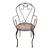 Handcrafted wrought iron garden chair