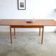 Teak table with Italian extensions 125cm