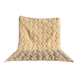 Beni Ouarain rug 160x240 cm – Cream wool with diamond patterns
