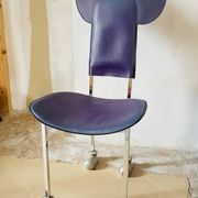 Javier Mariscal chair - "Garriris" model purple leather