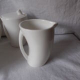 Service café faience blanche