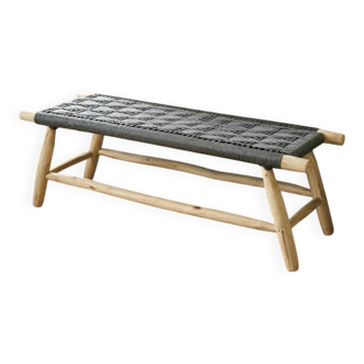 Colourful rope bench