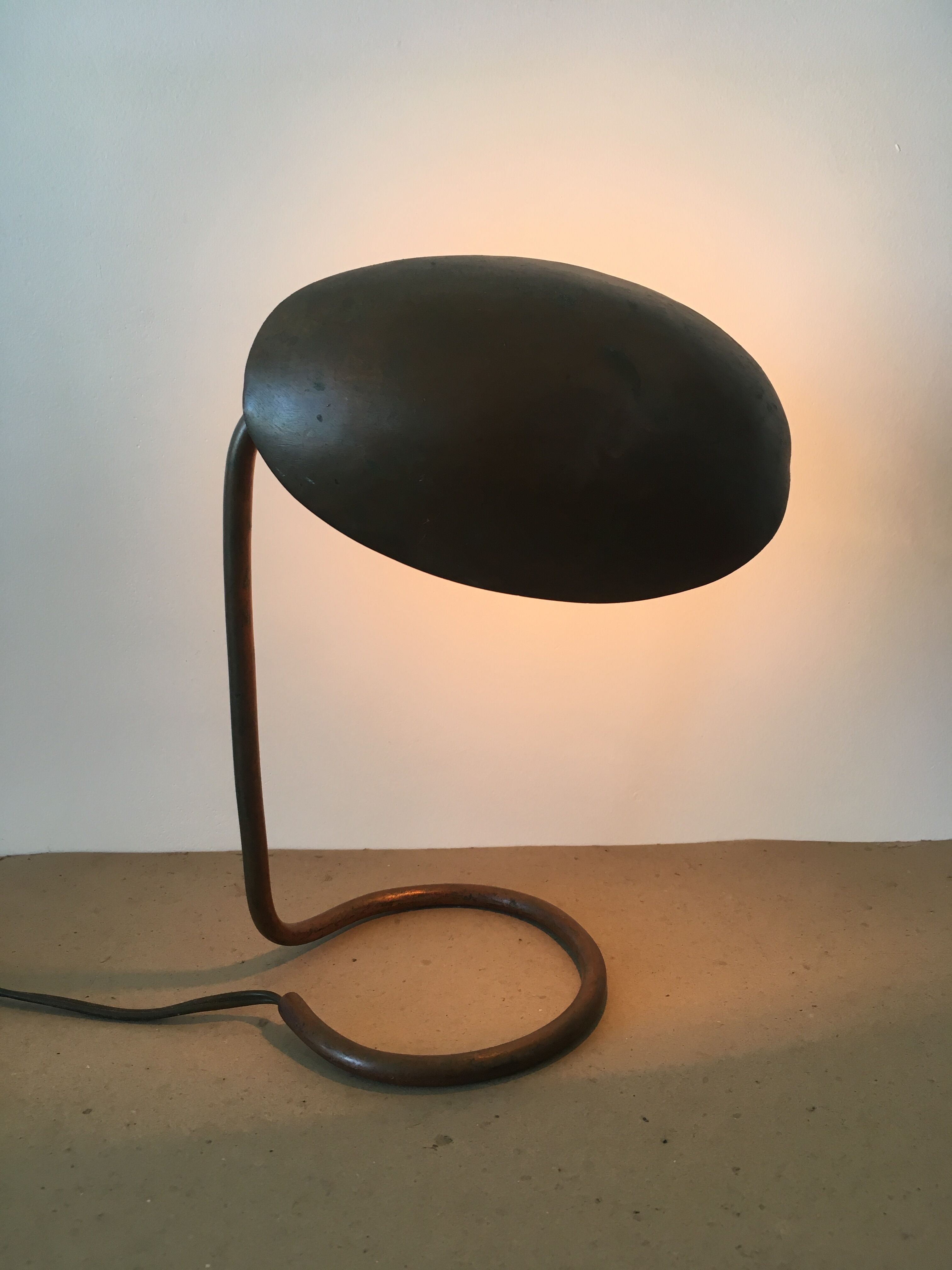 Old copper lamp