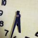 Vintage clock in formica, 60s