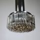 Space Age ceiling lamps bubble glass and chrome by Staff, Set of 4, 1970s