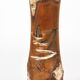 Decorative Kokeshi doll sculpture from northern Japan, hand-painted.
