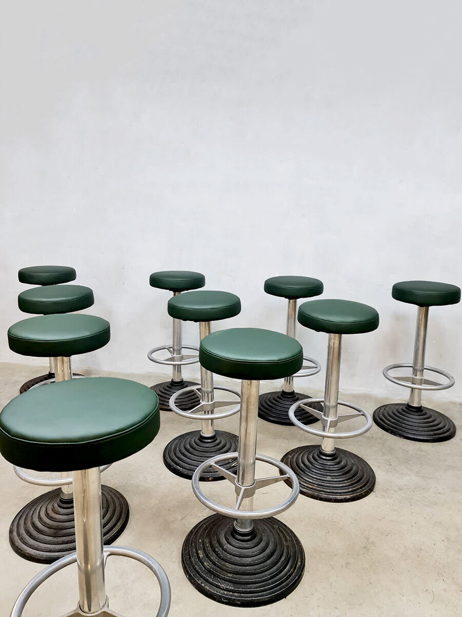 Vintage midcentury barstools stool industrial 70's