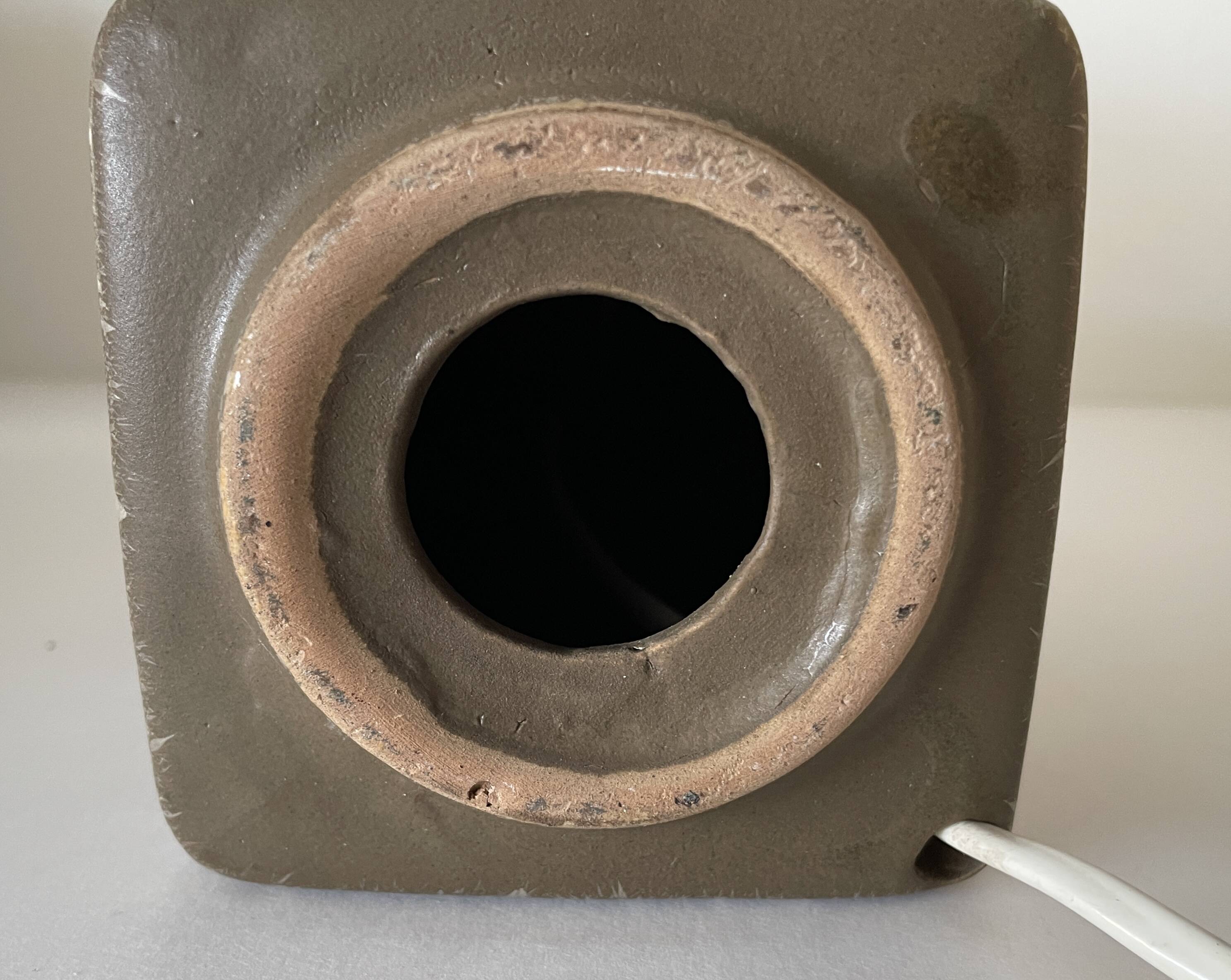 Danish glazed ceramic lamp, 1960