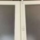 Double glazed interior door in fir from the early 20th century