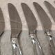 11 silver-plated dessert knives by Christofle, Duo model, 18cm