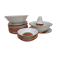 Gien ceramic "desserts" service - fruit, cake, cream