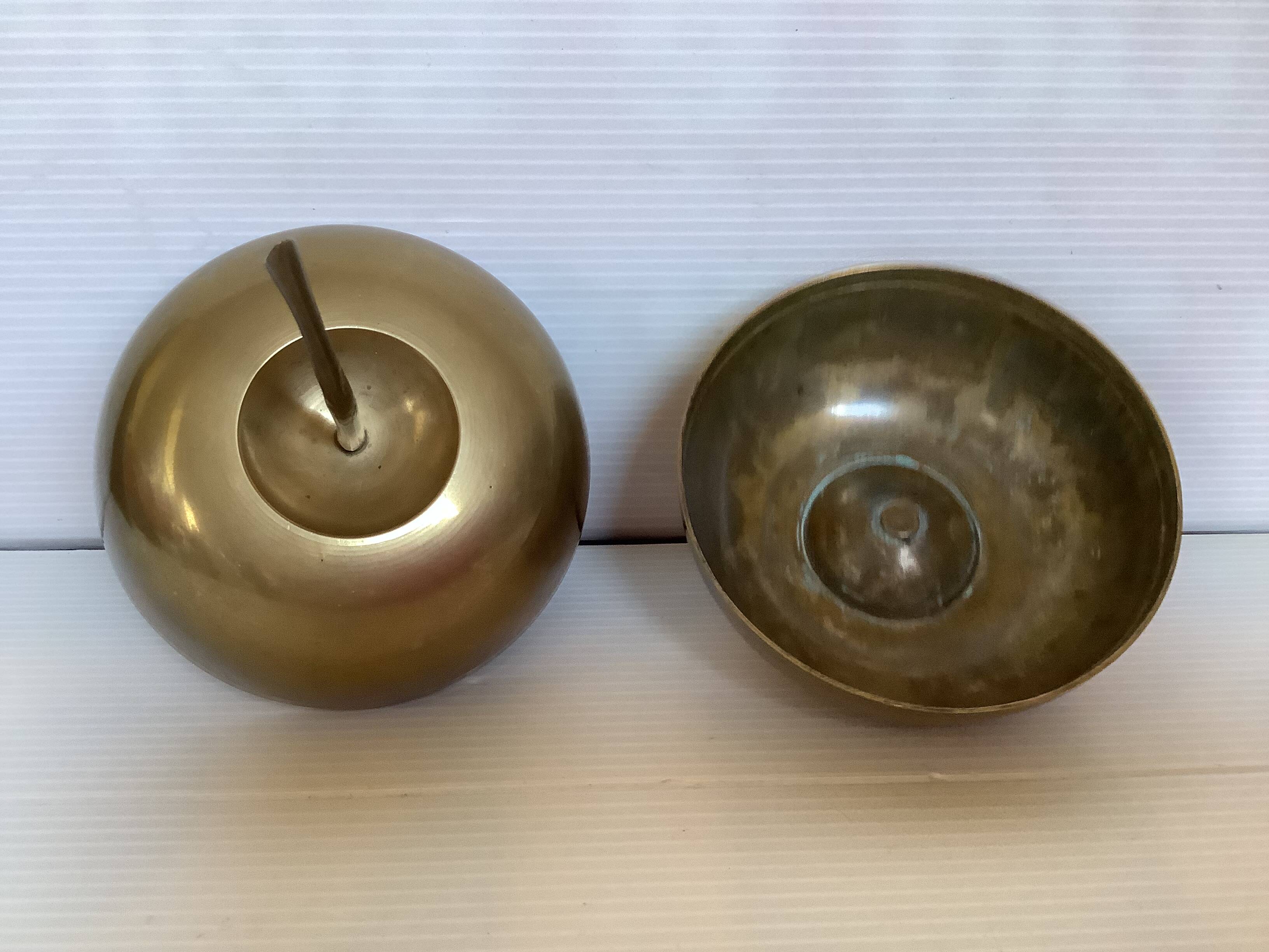Brass apple catchall box