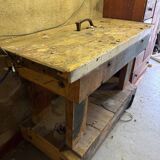 Small old carpenter's workbench