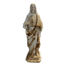 Statuette en plâtre XIXème Jésus-Christ sacré coeur