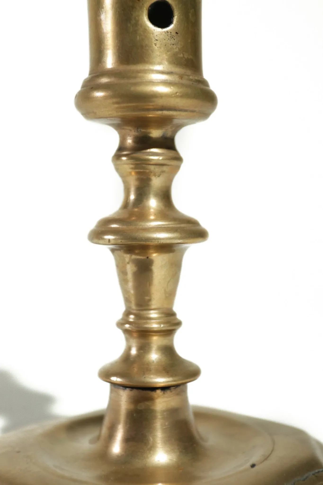 17th-century French bronze candlestick