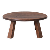 Mid-century brutalist Dutch oak coffee table