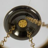 Maison Baguès. Lustre de style Empire en bronze doré. Années 1950.