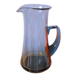Scandinavian blue glass carafe