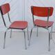 Paire de chaises en formica vintage