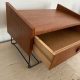 Vintage teak wall shelf