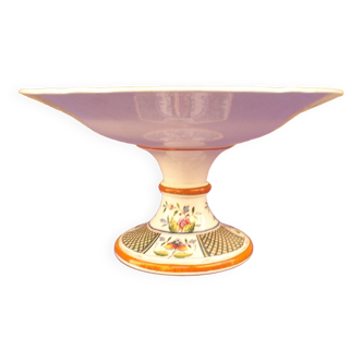 Coupe en faience de sarreguemines