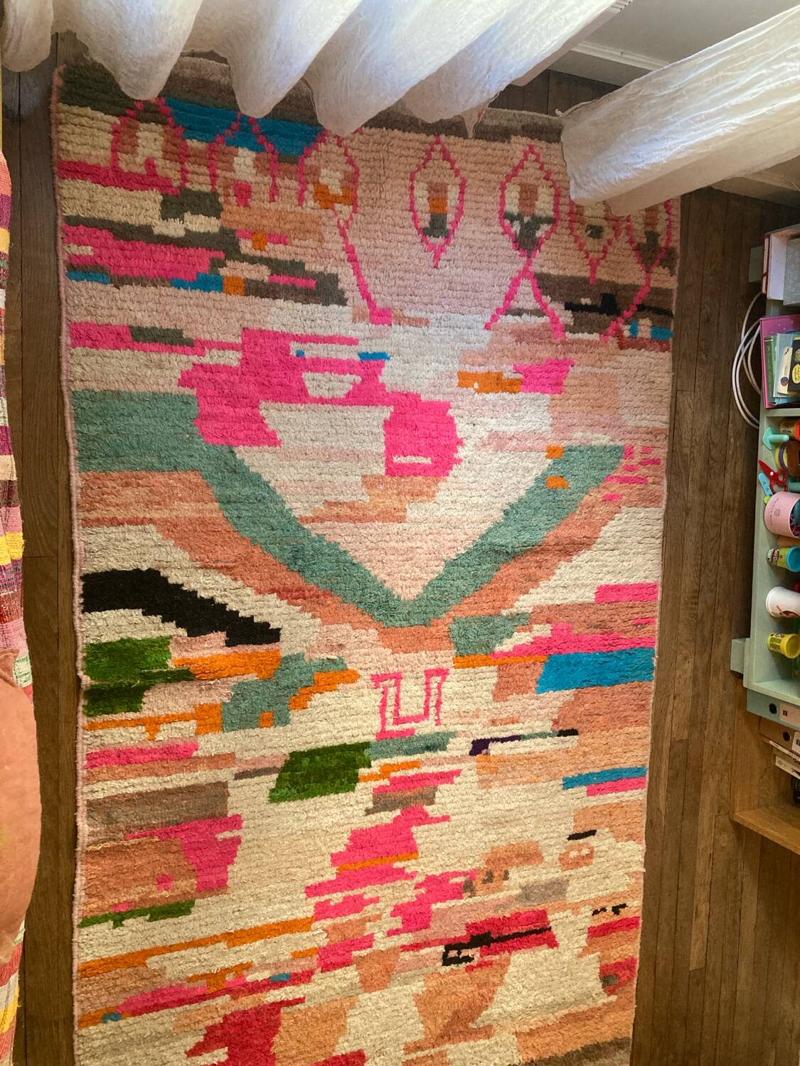 Moroccan wool Kilim rug