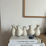 White ceramic soliflore